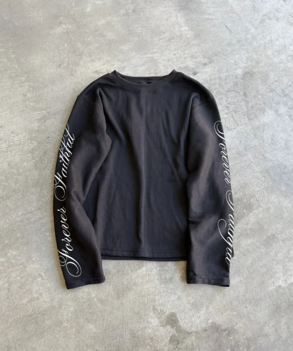 Long Sleeved Shirt “Forever Faithful” Black