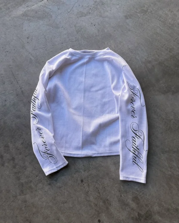 Long Sleeved Shirt “Forever Faithful” White