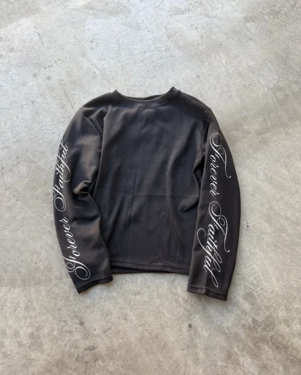 Long Sleeved Shirt “Forever Faithful” Black